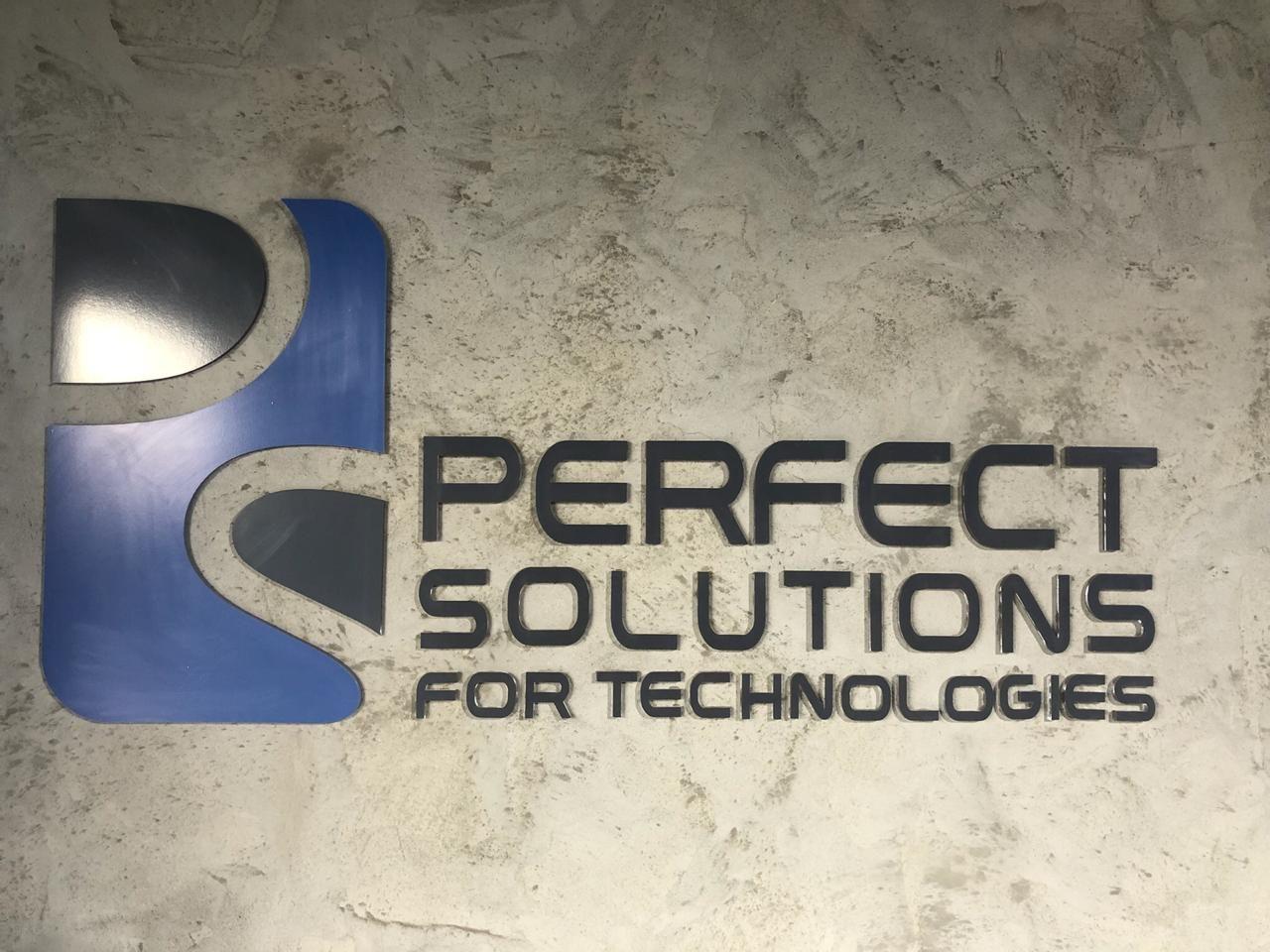 Dimensional logo mark and wordmark on a textured wall